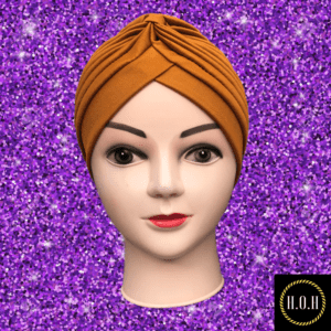 MUSTARD PLAIN SLIP ON TURBAN