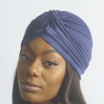 NAVY PLAIN SLIP ON TURBAN