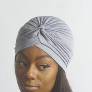 GREY PLAIN SLIP ON TURBAN