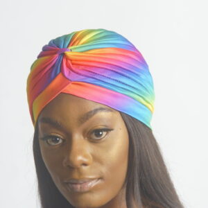 COLOURFUL PLAIN SLIP ON TURBAN