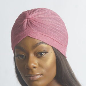 baby-pink female fashion turban