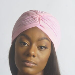BABY PINK PLAIN SLIP ON TURBAN