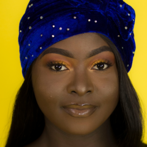 BLUE Diamante Studded Turban