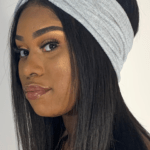Grey Knitted Knotted Headband