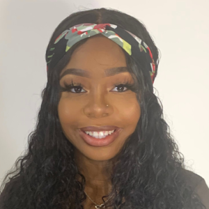 Black Floral Knot Headband