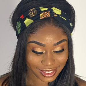 Black Fruity Knot Headband