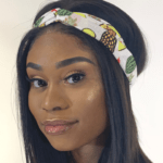 White twist knot headband
