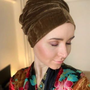 brown head wrap