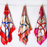 satin head scarves
