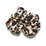 Brown Animal Print Scrunchie