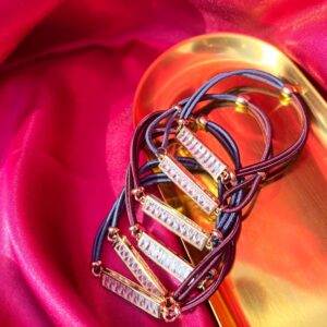 Premium Red Duo-Tone Hair Tie - PACK OF 3