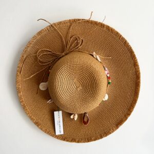 Brown BEACH BAE Summer Straw Hat