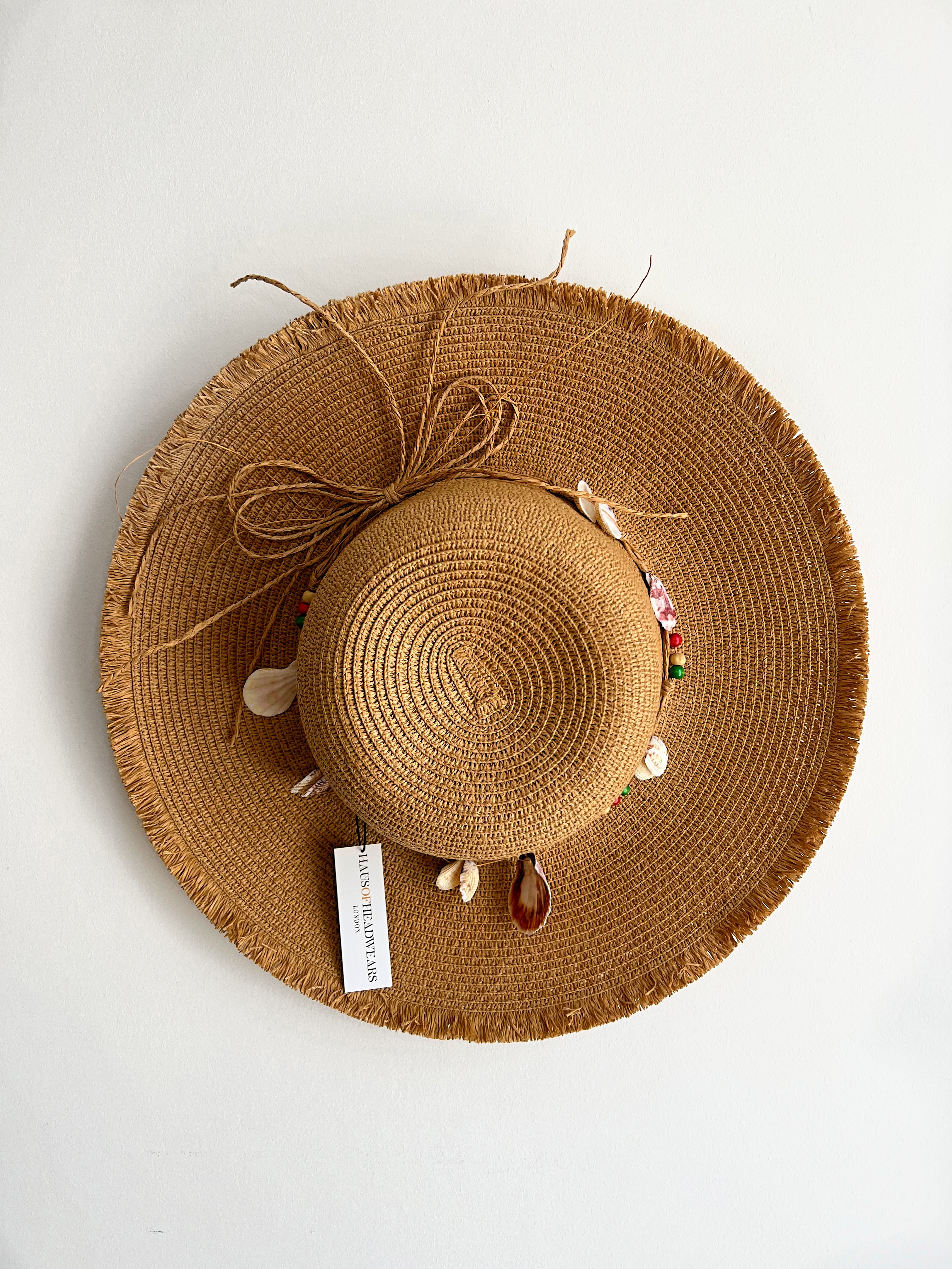 Brown BEACH BAE Summer Straw Hat Brown BEACH BAE Summer Straw Hat