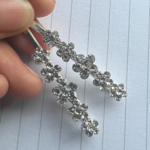 FLOWER POWER CRYSTAL HAIR CLIP