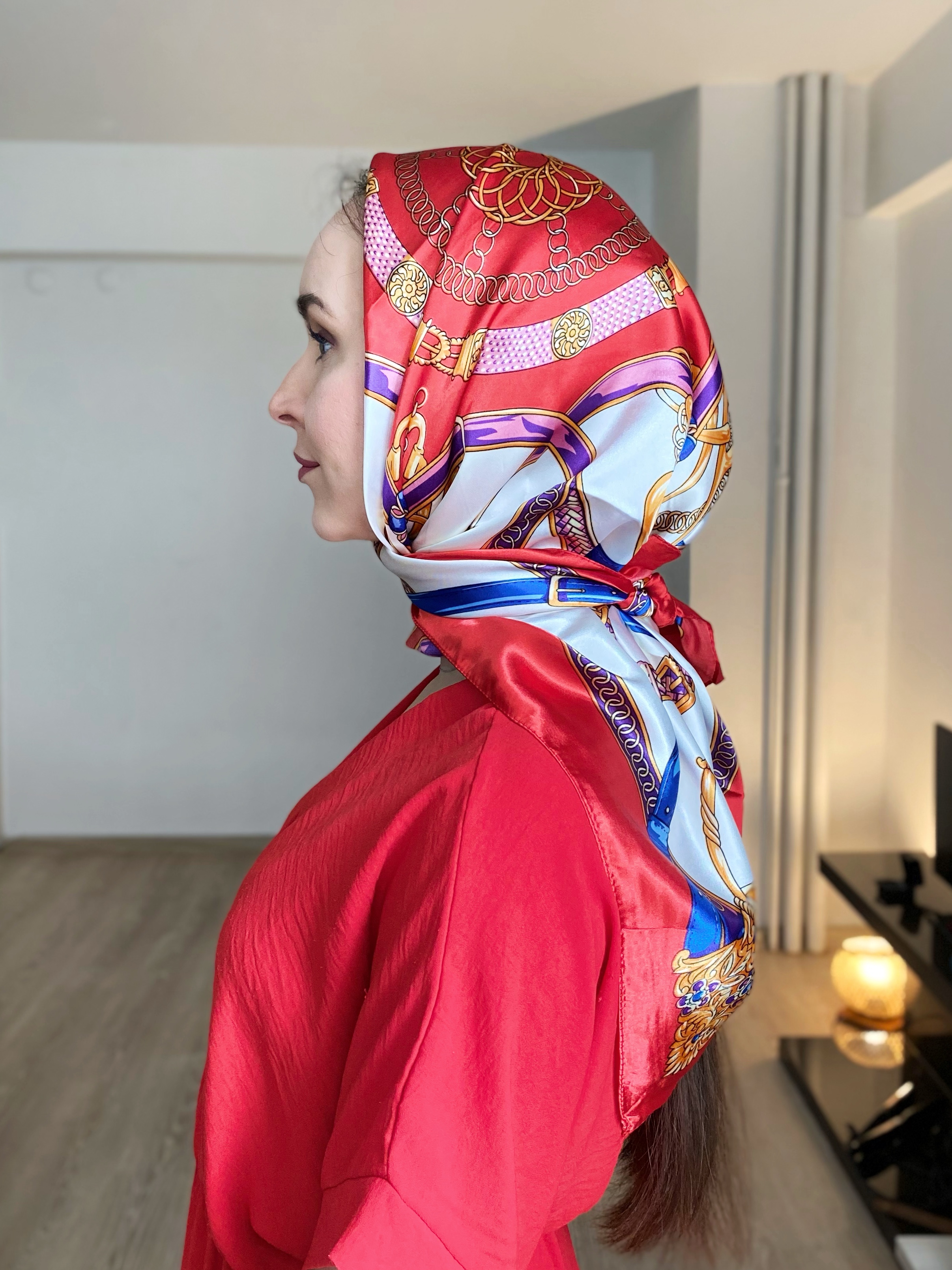 grace kelly satin scarf