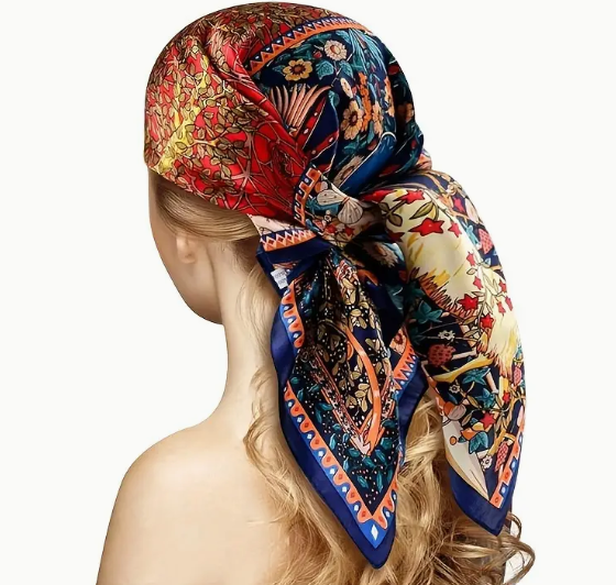 bandana cap satin scarf