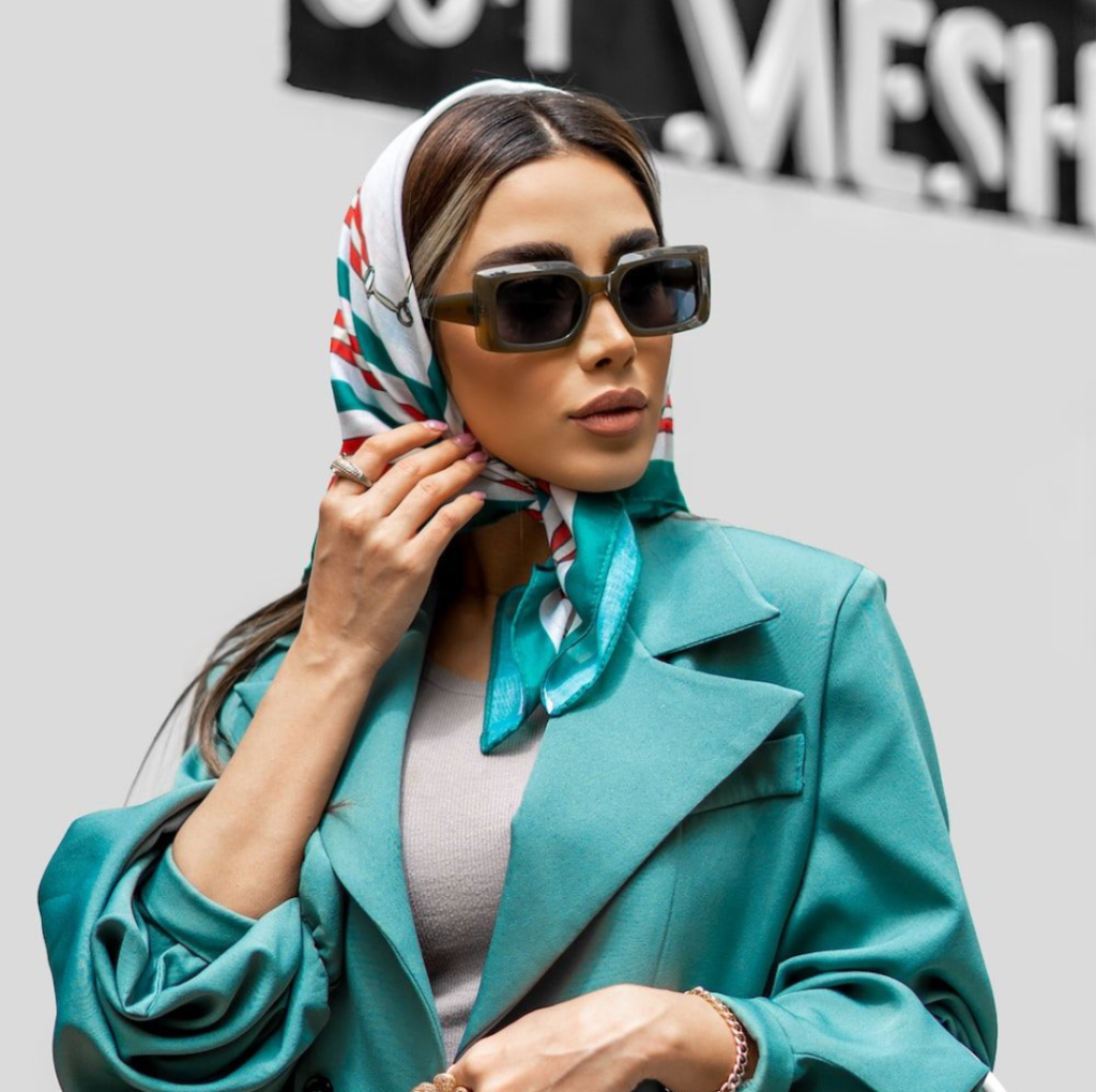 babushka style scarf